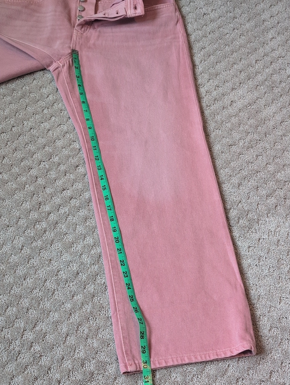 Pilcro Celeste Mid Rise Relaxed Jeans Pink - Picture 9 of 14